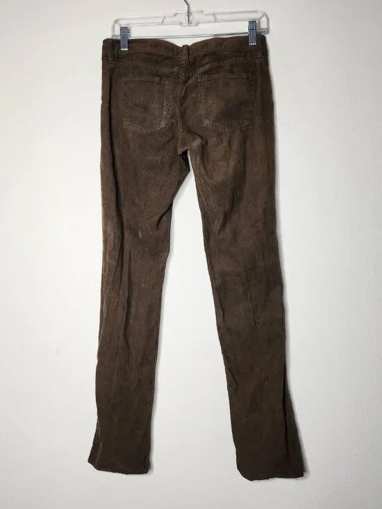 J. Crew Womens 26 Regular City Fit Brown Corduroy Straight Leg - Picture 6 of 7